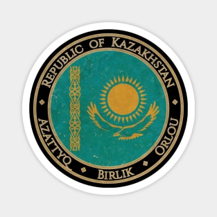 Vintage Republic of Kazakhstan Asia Asian Flag Magnet